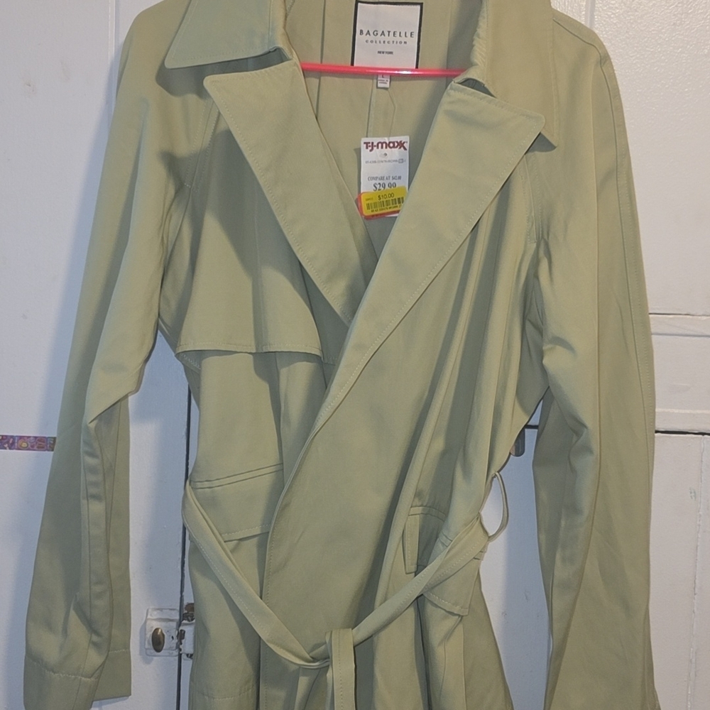 Bagatelle Women's Sage Trench Coat